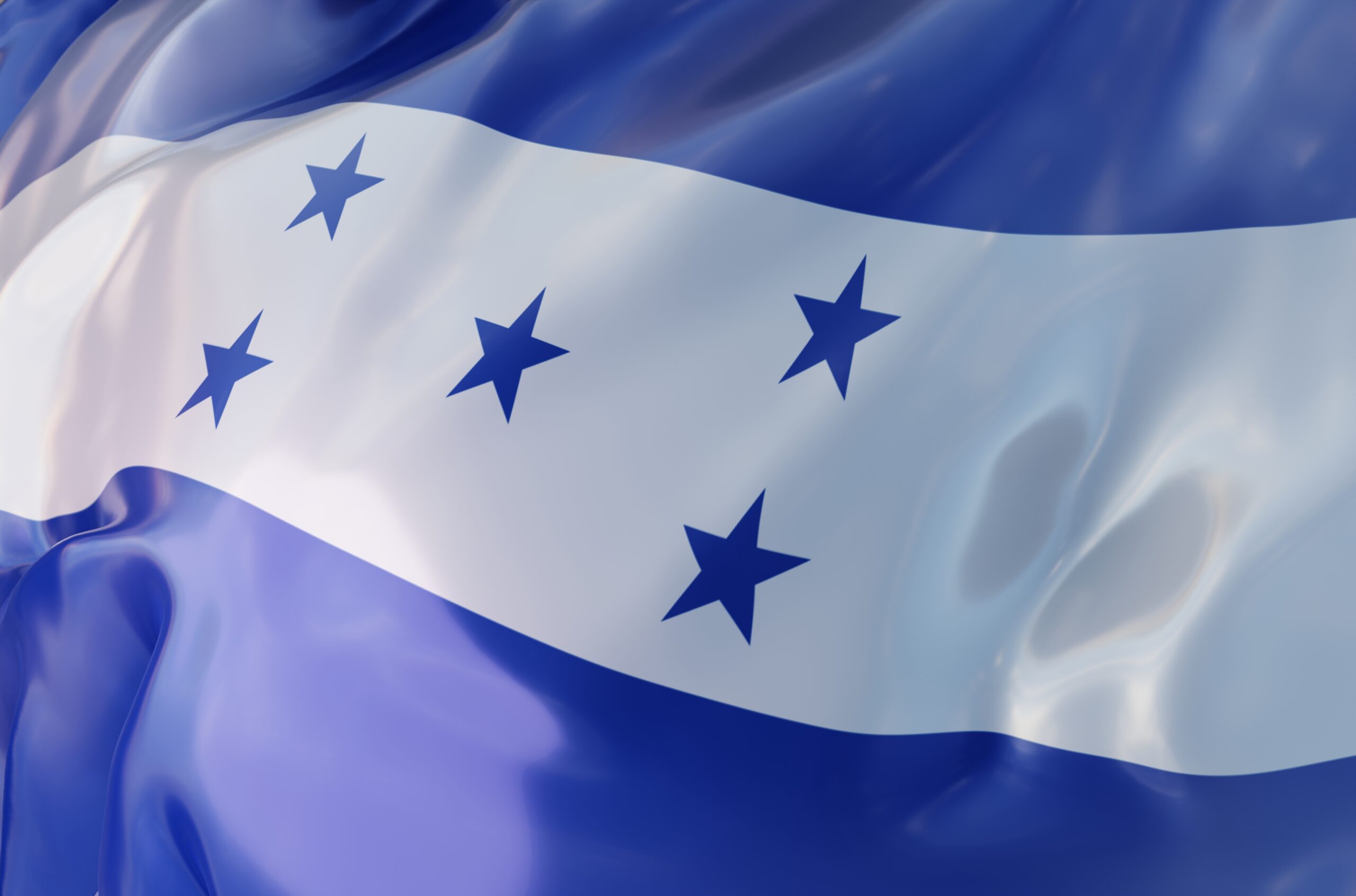 3d-illustration-honduras-flag-shiny-wavy-fabric